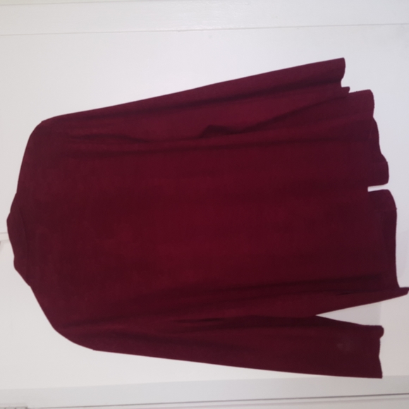 Ruby red velvet pants & jacket suit - Picture 4 of 6